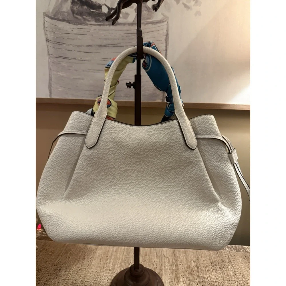 NWT Kate‎ Spade Dumpling Leather Large Satchel Bag Parchment Crossbody 459$
